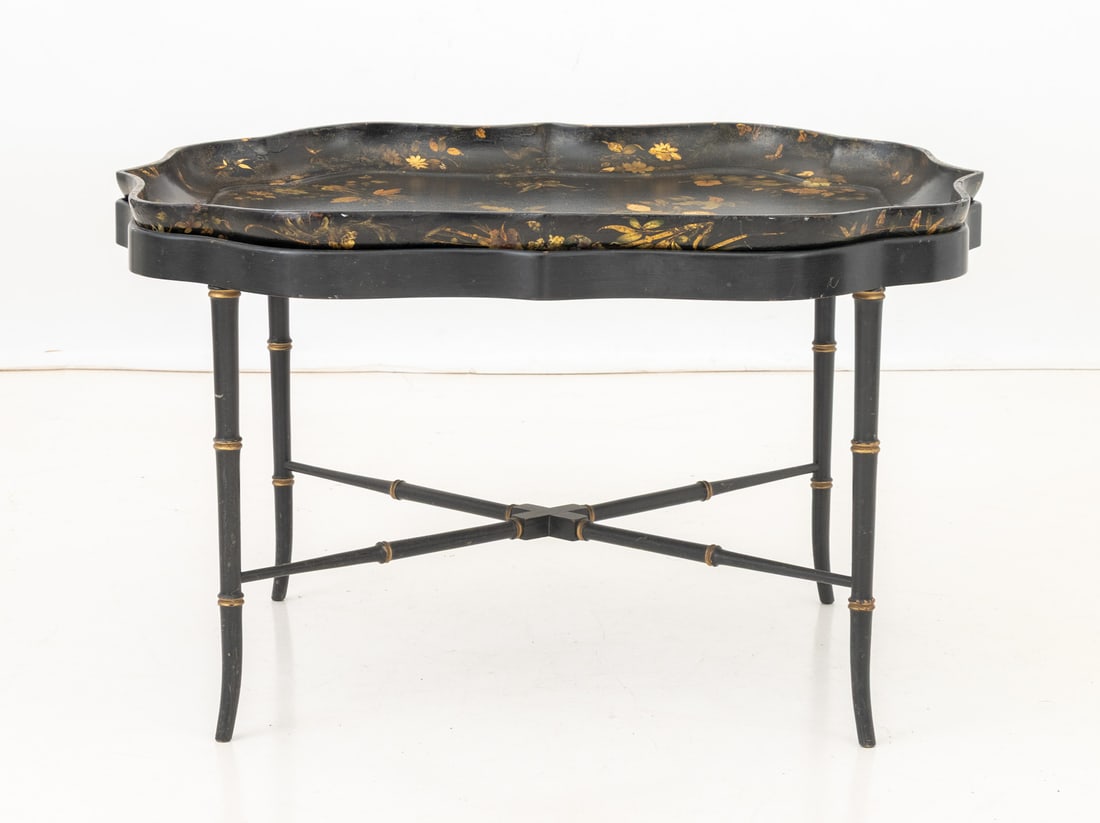 Victorian Ebonized Tray Table - 2