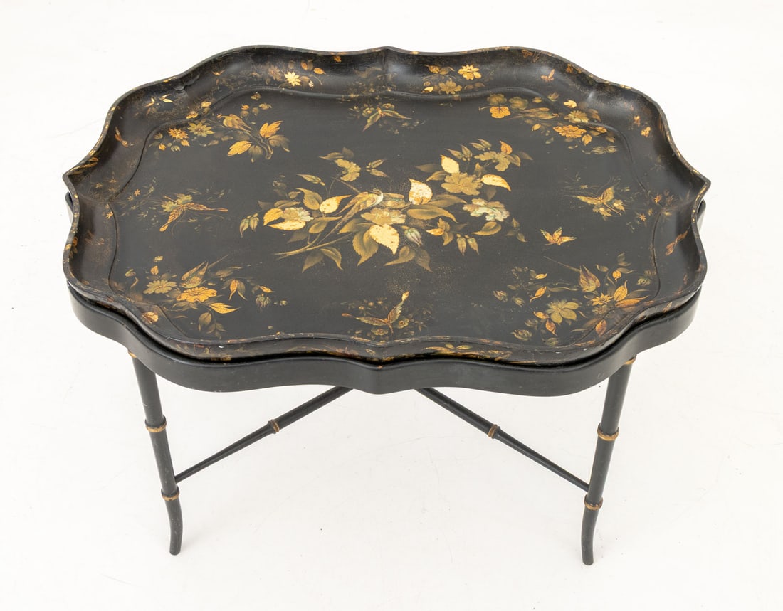 Victorian Ebonized Tray Table - 3