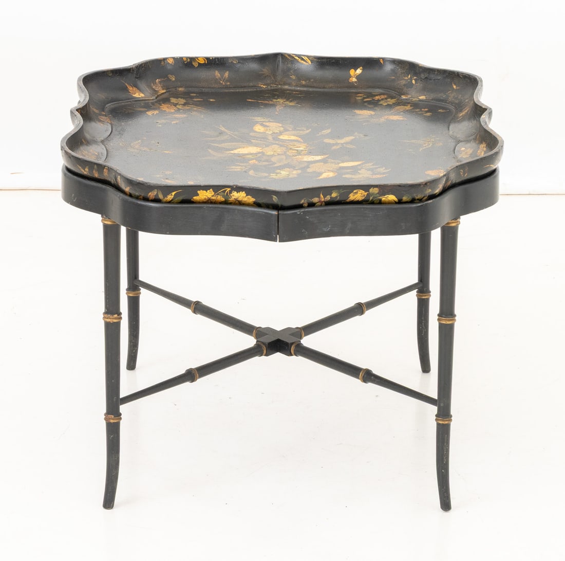 Victorian Ebonized Tray Table - 5
