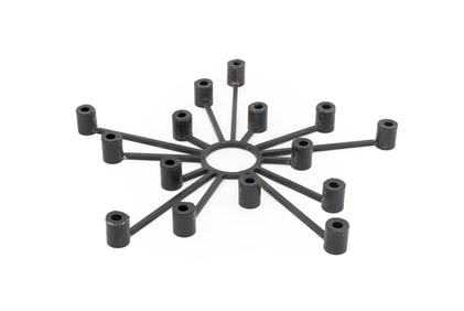 Modernist Sunburst 15-Branch Candelabrum, 1970s