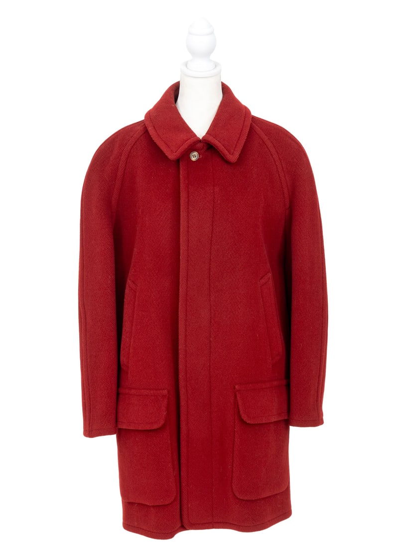 Burberry Red Wool Coat (1 of 7)
