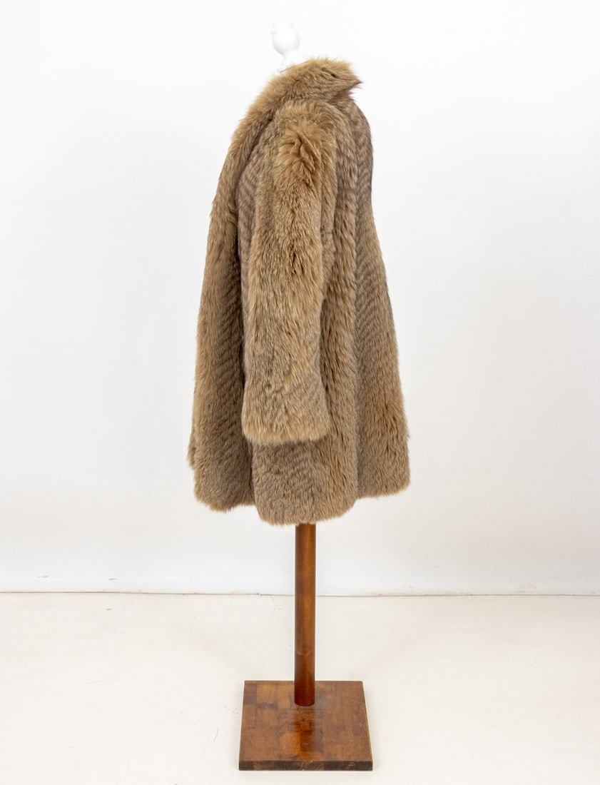 Fendi Brown Fur Coat - 5