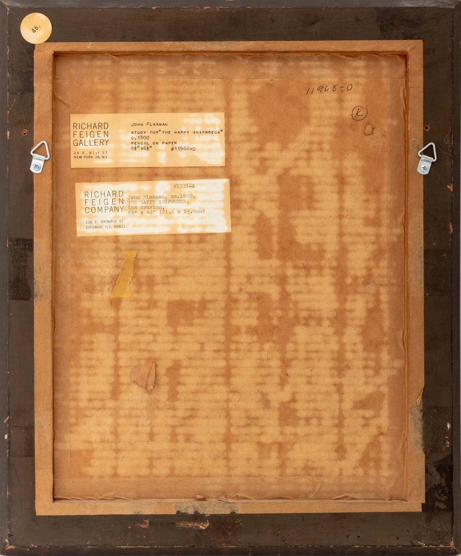 John Flaxman "Study for The Happy Shipwreck", 1800 - 5