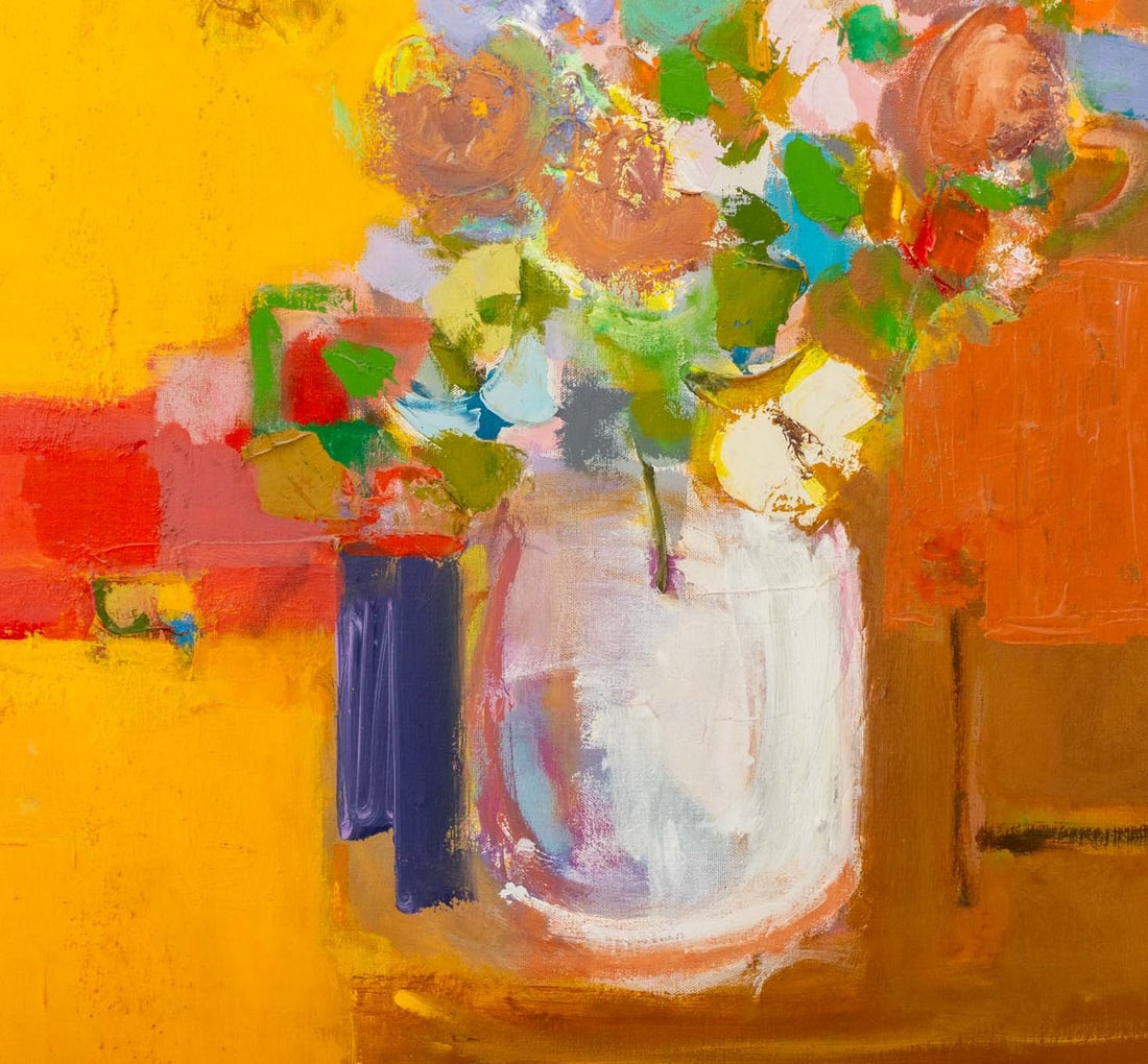 Ida Silverstein Floral Still Life Oil on Canvas - 3