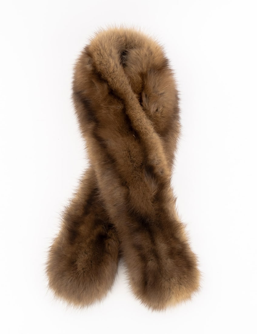 Valentino Sable Fur Scarf - 2