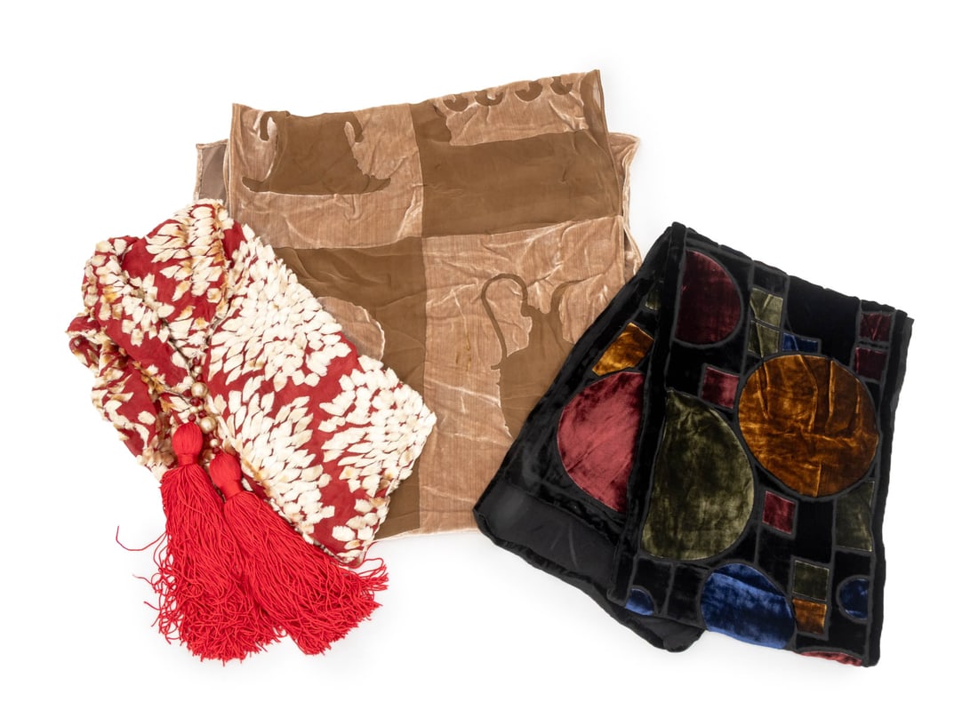 Geoffrey Beene, Etc Designer Silk Blend Scarves, 3 (1 of 16)