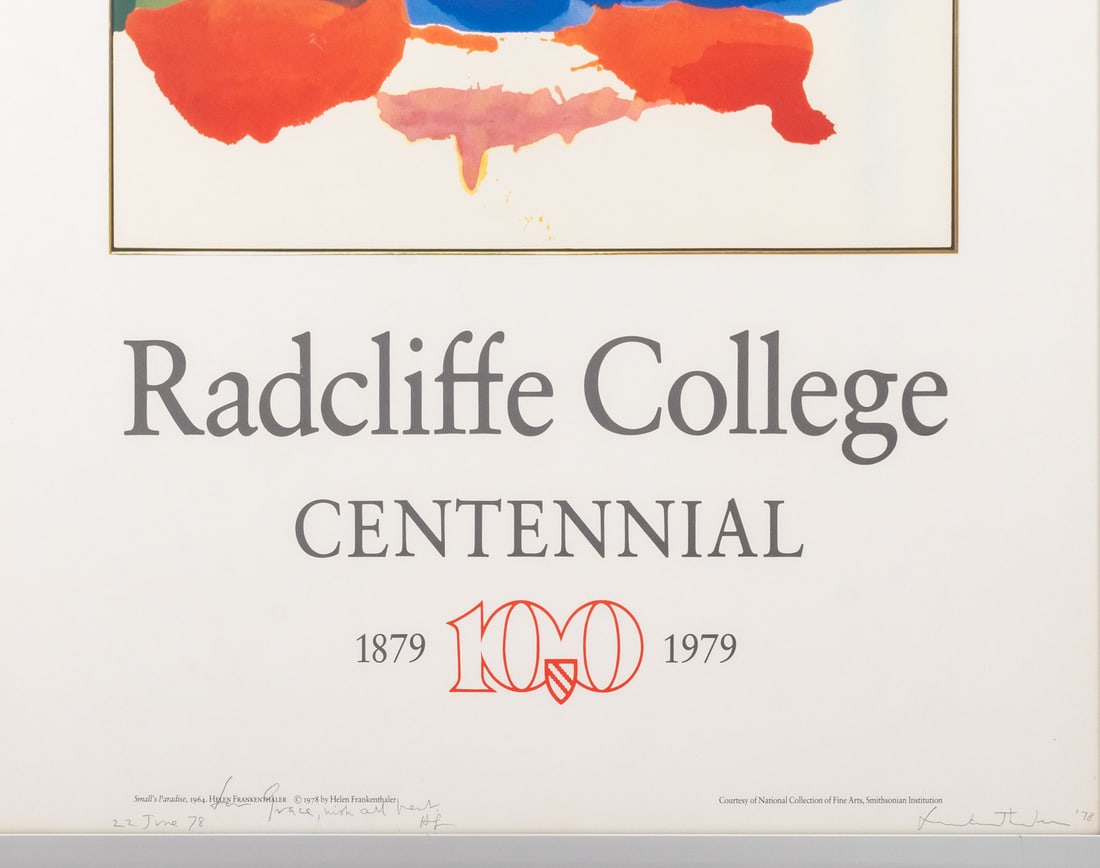 Helen Frankenthaler Signed Centennial Poster, 1978 - 4