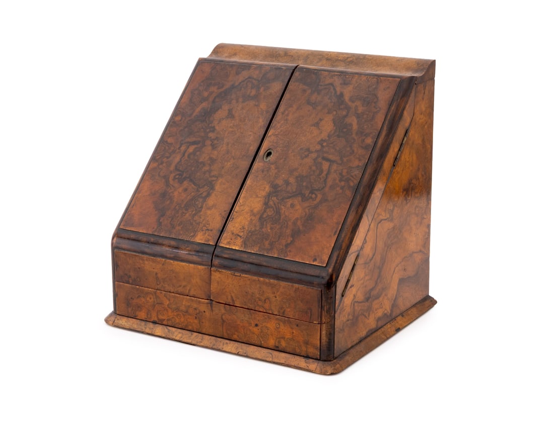 Victorian Mahogany Slant Front Desk Box (1 of 8)