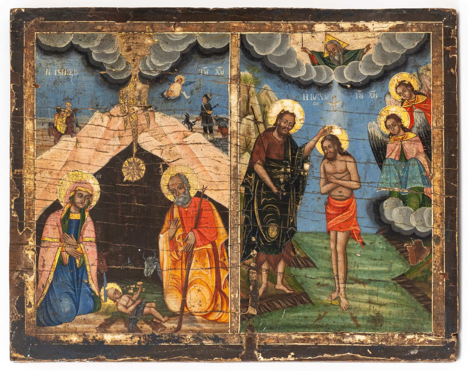 Greek Eastern Orthodox Icon, ca. 1800 (1 of 5)