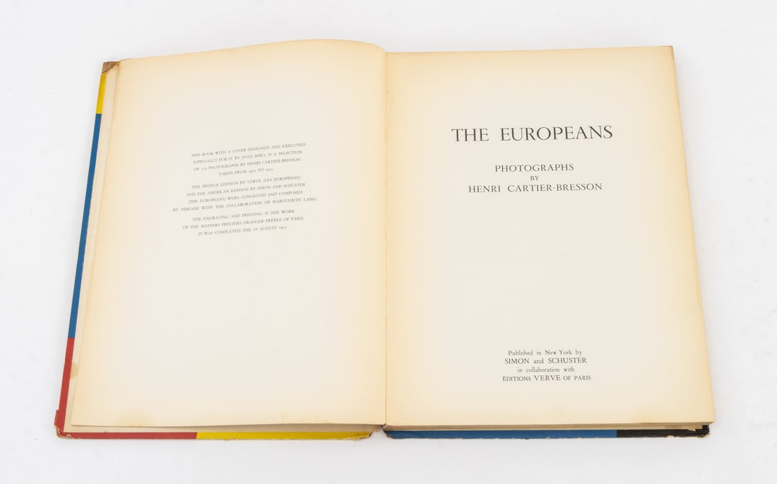 Henri-Cartier Bresson "The Europeans" Book, 1955 - 2
