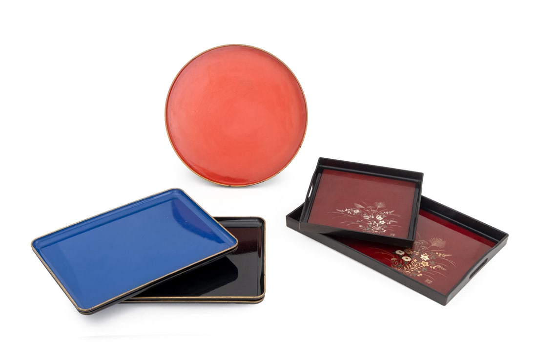 Japanese Lacquerware Serving Trays, 7 (1 of 17)