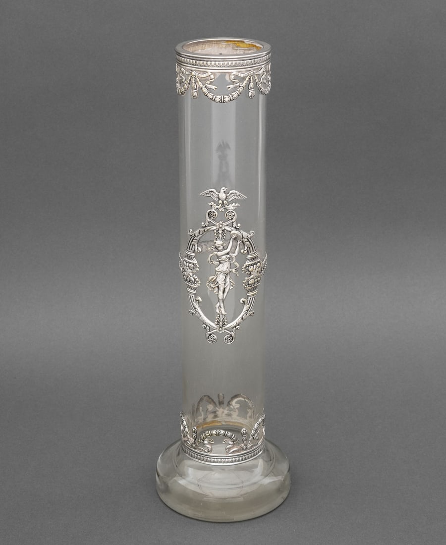 Victorian Glass Columnar Vase (1 of 6)