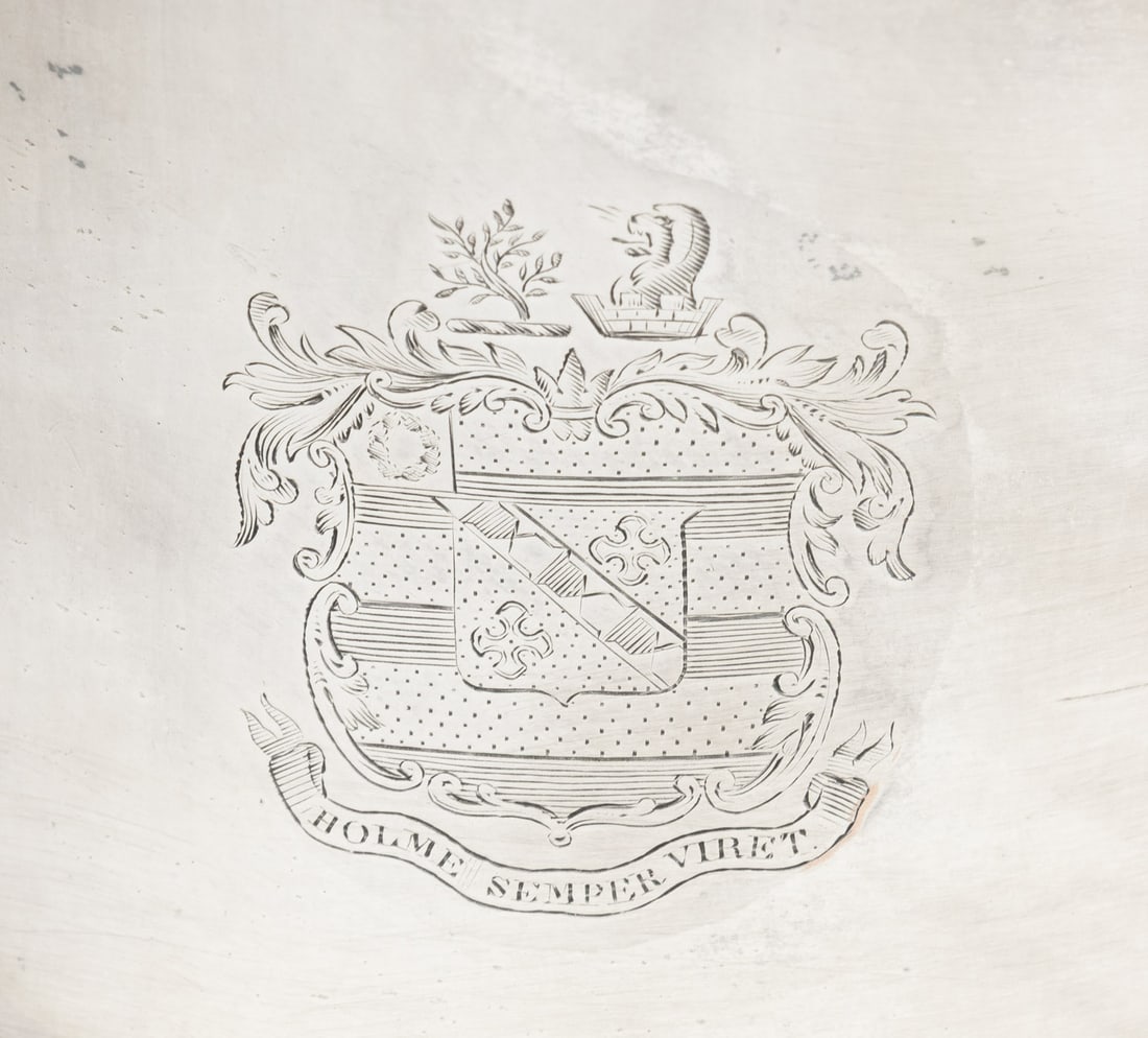 Sheffield Plate Armorial Campagna Form Urns, Pair - 3