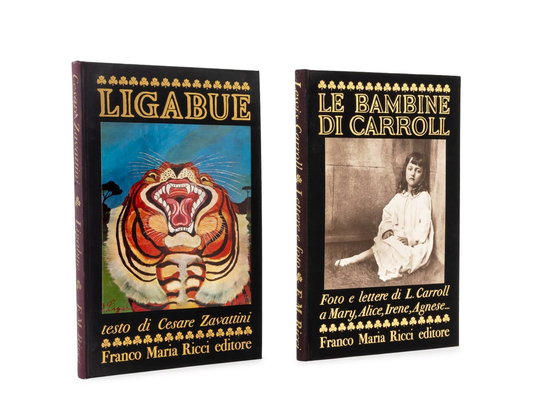 Franco Maria Ricci Editions, 3: Collection of Three Franco Maria Ricci Editions, comprising: "Milano Sull' Acqua", Bossaglia, Rossana, et al., number 384 of 5000 numbered copies; "Le Bambine di Carroll: Foto e Lettere di L. Carroll