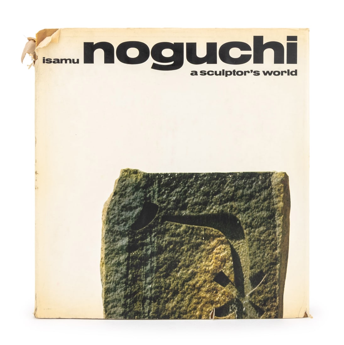 Isamu Noguchi Signed "A Sculptor's World", 1968: Noguchi, Isamu, "A Sculptor's World", New York: Harper and Row, 1968, First U.S. Edition, signed and inscribed on half-title page. 10.5" L x 9.75" W x 1.5" D. Provenance: From the Estate of American