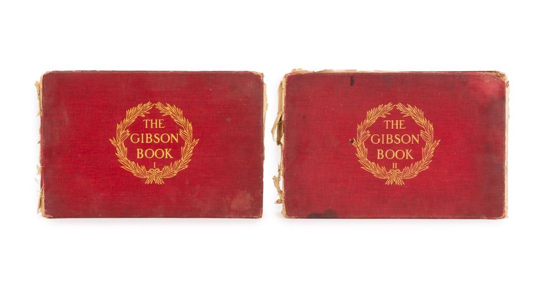 Charles Dana Gibson "The Gibson Book", 2 Vols.: Gibson, Charles Dana, "The Gibson Book: A Collection of the Published Works of Charles Dana Gibson", New York: Charles Scribner's Sons, 1907, two volume set. Each: 11.5" L x 17" W x 1" D. Provenance: