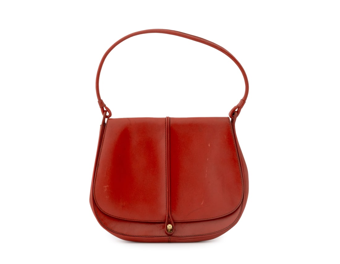 Frederic Fekkai Red Leather Handbag (1 of 8)