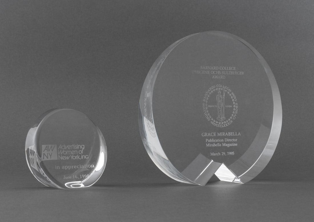 Grace Mirabella Clear Glass Media Awards, 2 (1 of 5)