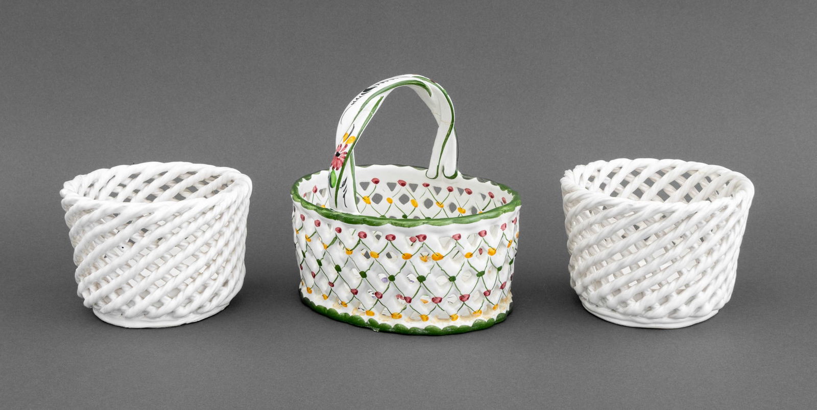 Portuguese Majolica Baskets, 3 (1 of 13)