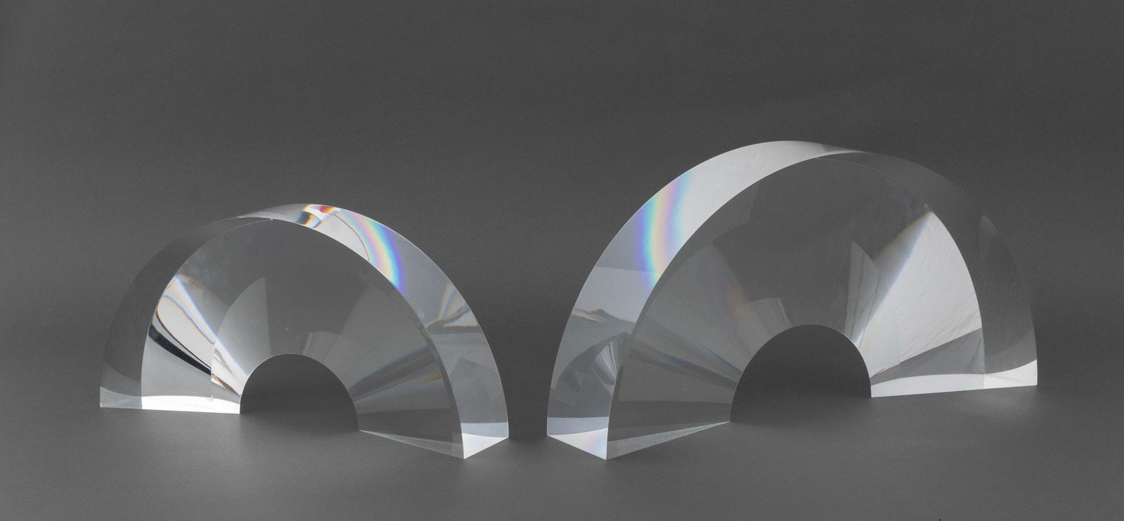 Alessio Tasca Clear Acrylic Arch Sculptures, 2 (1 of 7)