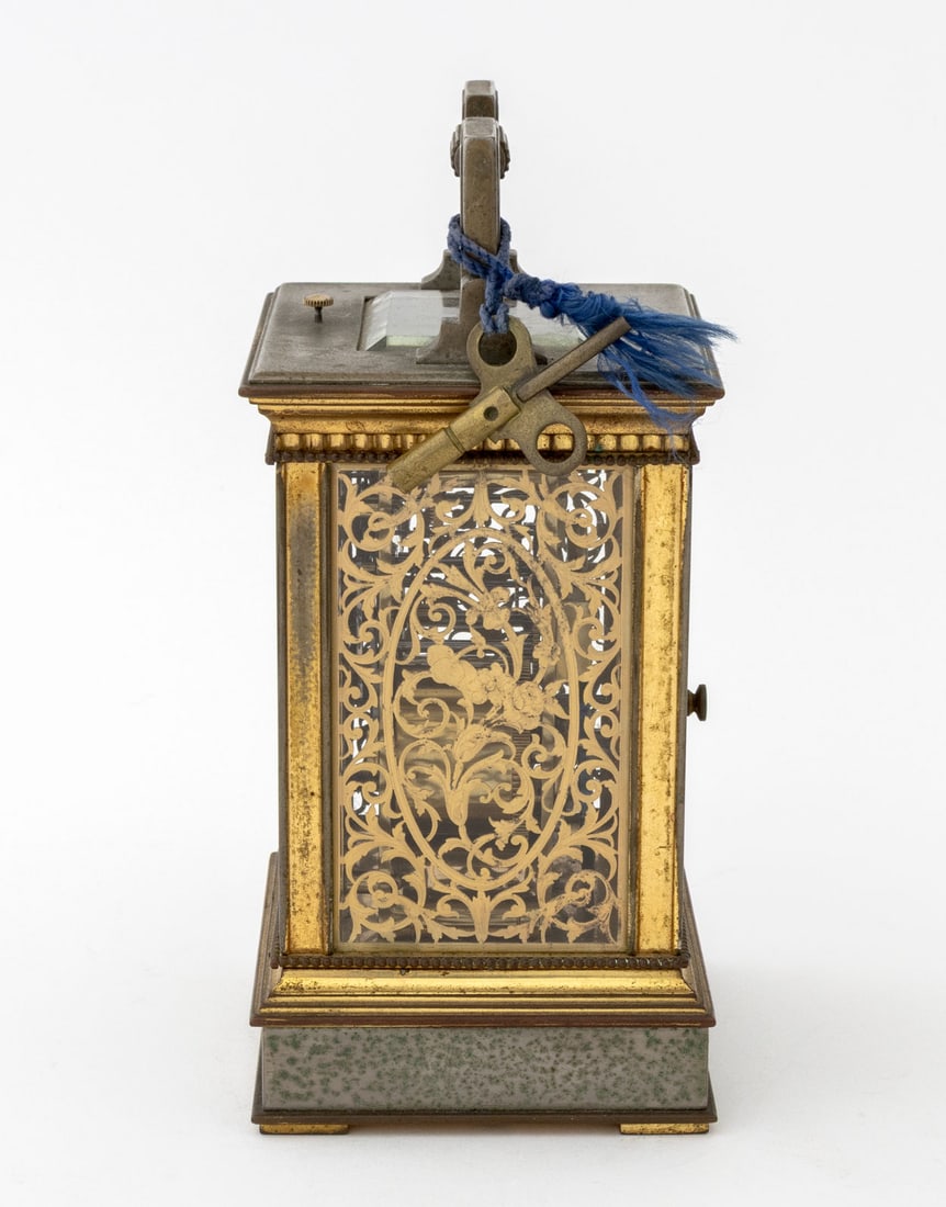 Victorian Brass Repeater Carriage Clock - 4