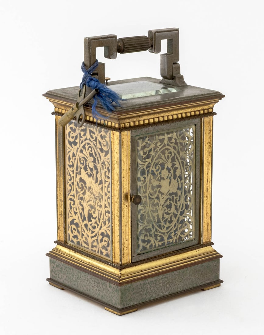 Victorian Brass Repeater Carriage Clock - 5