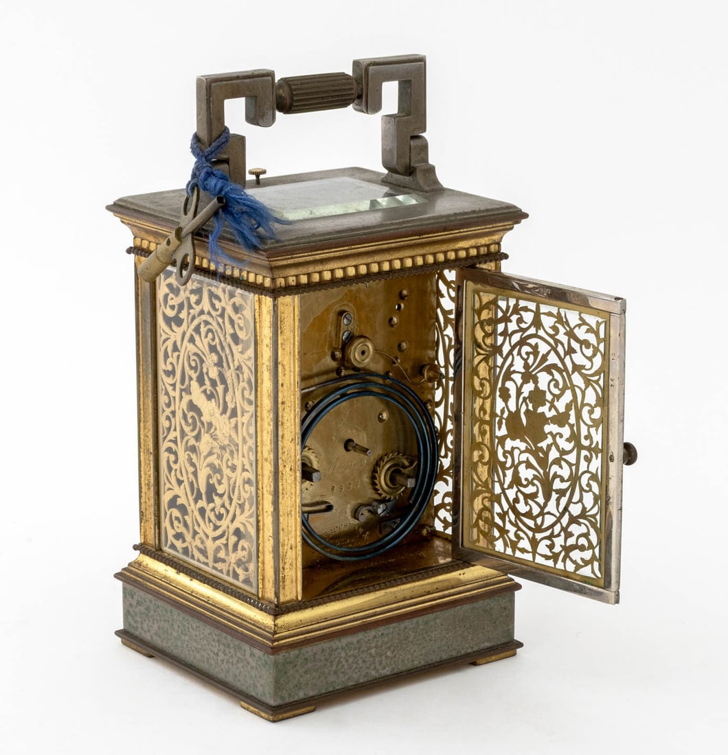 Victorian Brass Repeater Carriage Clock - 6