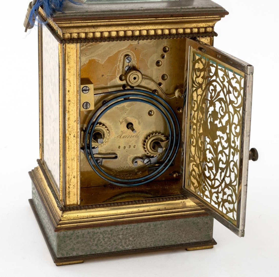 Victorian Brass Repeater Carriage Clock - 7
