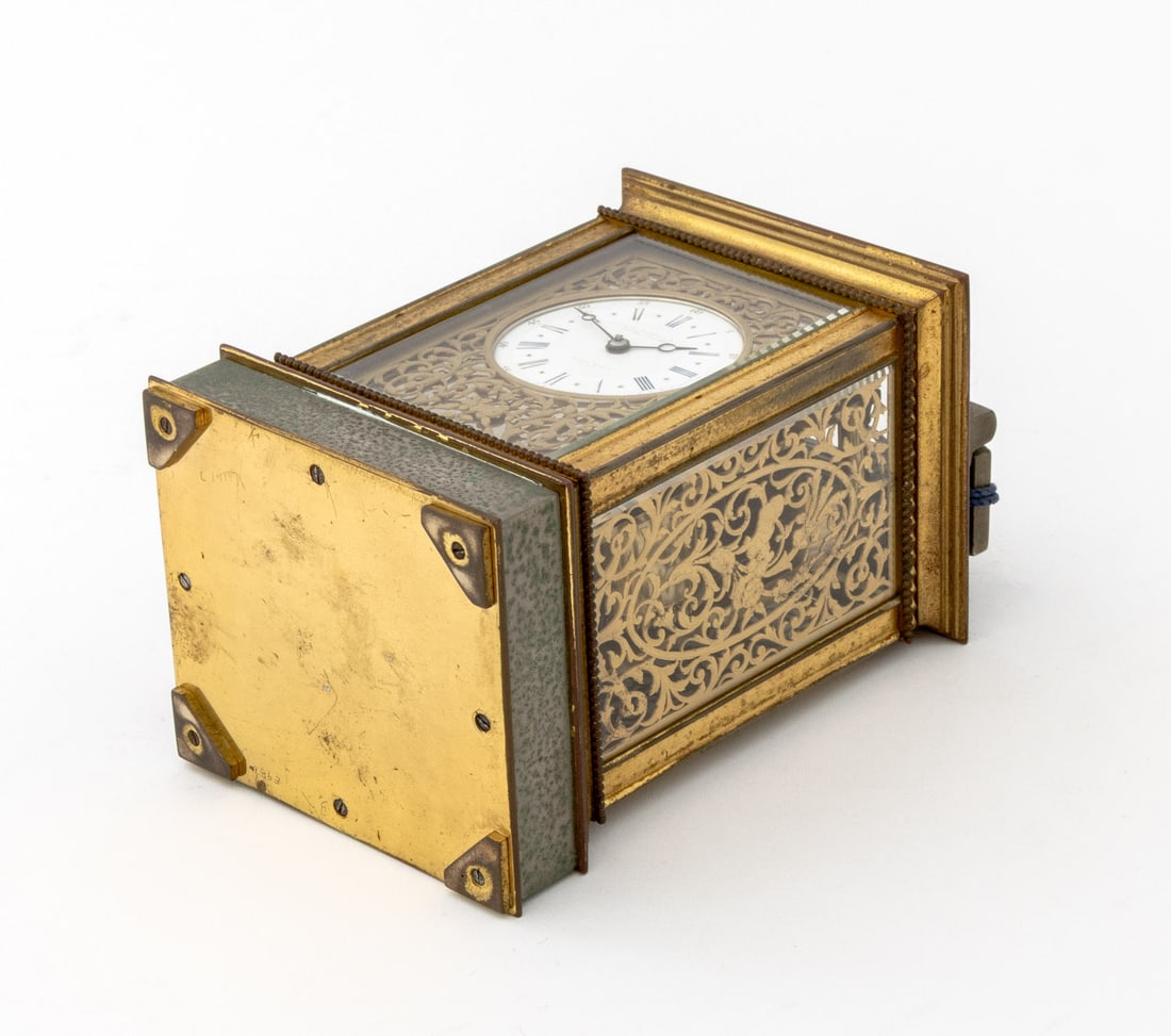 Victorian Brass Repeater Carriage Clock - 8