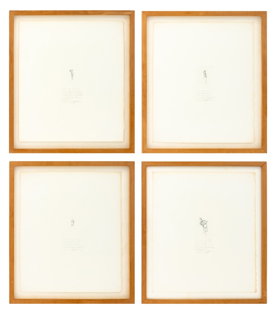 Dan Flavin "In March, in Oakland" Etchings, 4 (1 of 20)