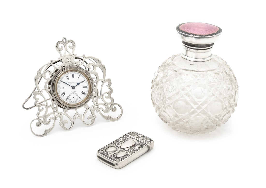 Art Nouveau Sterling Silver Desk Accessories, 3 (1 of 15)