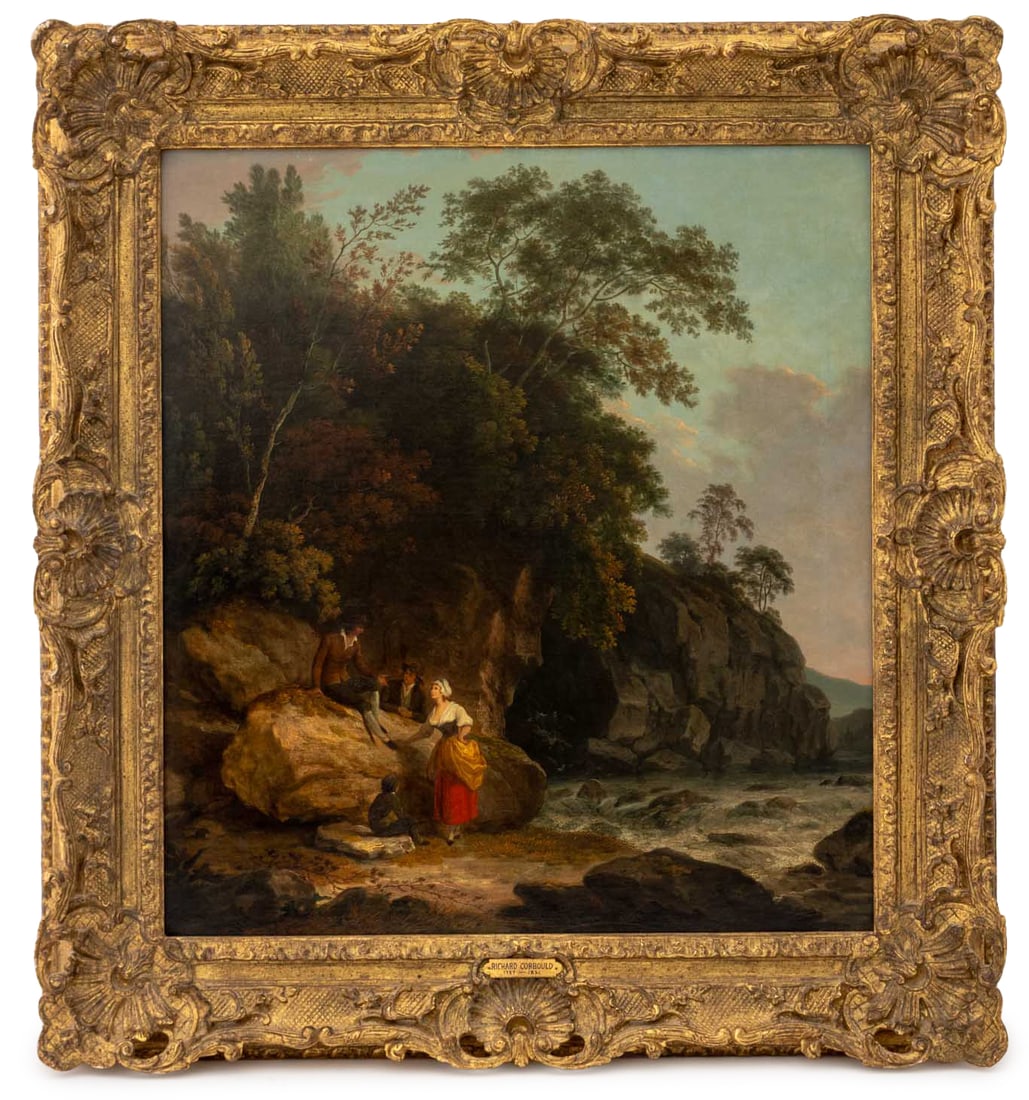 Richard Corbould "A View of Suffolk" Oil, 1791 (1 of 9)