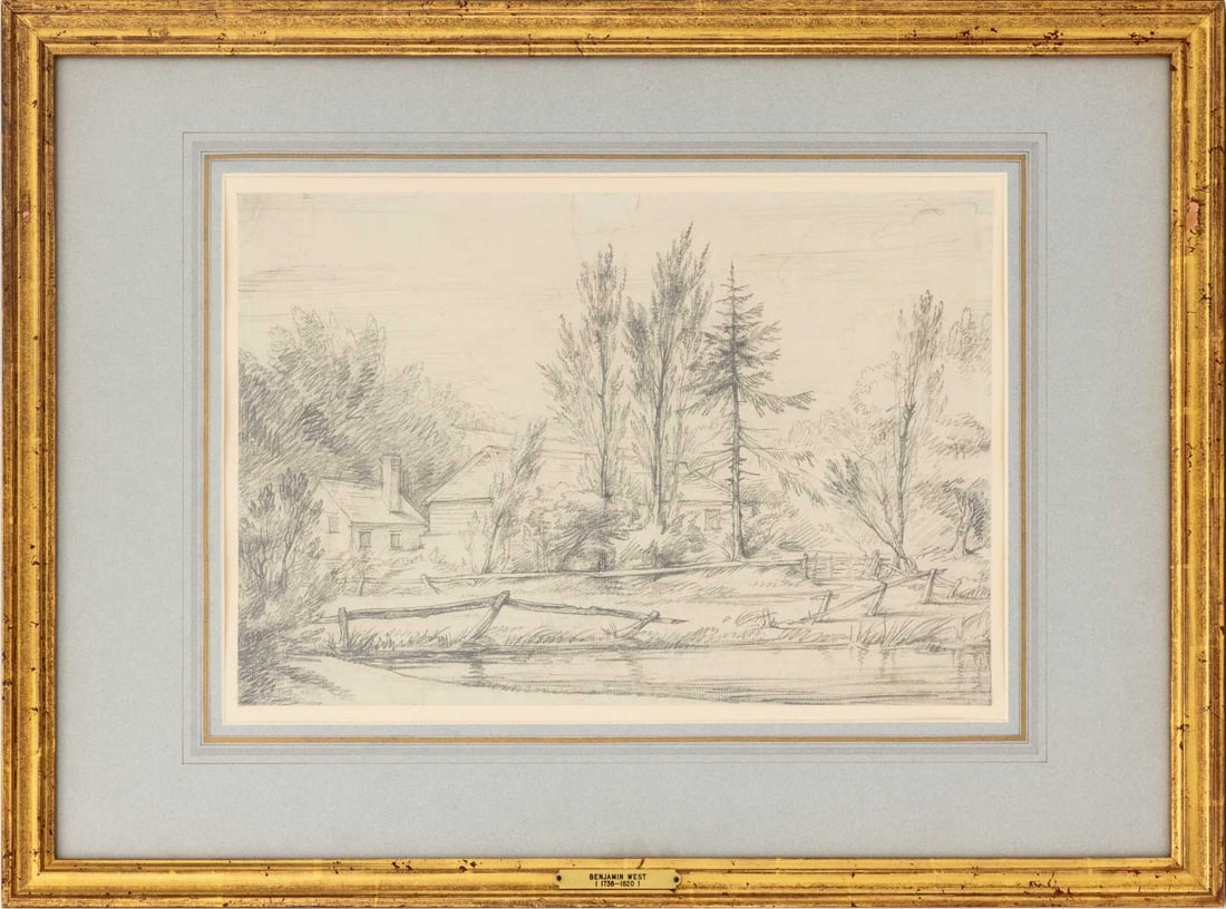 Benjamin West Cottage Amongst the Trees Pencil (1 of 5)