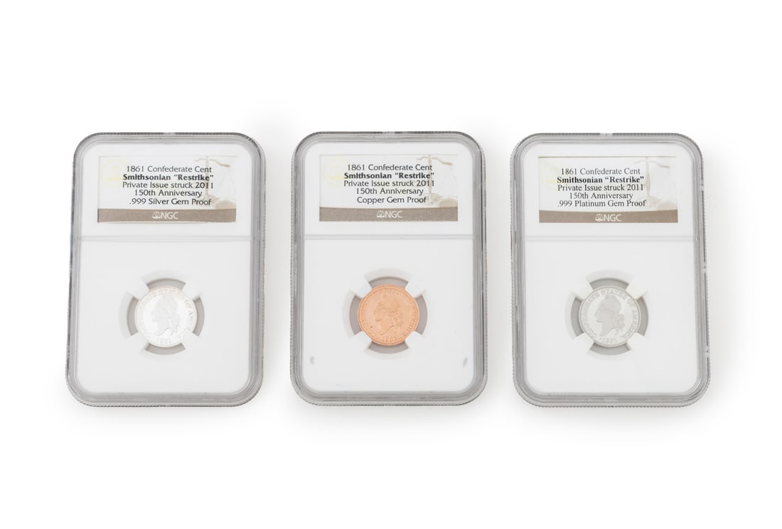 Smithsonian Restrike 1861 Confederate Cent Set (1 of 12)