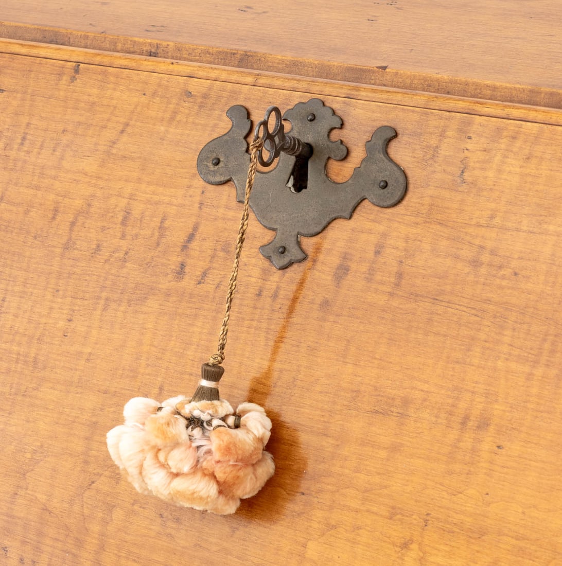 American Chippendale Tiger Maple Slant Front Desk - 3