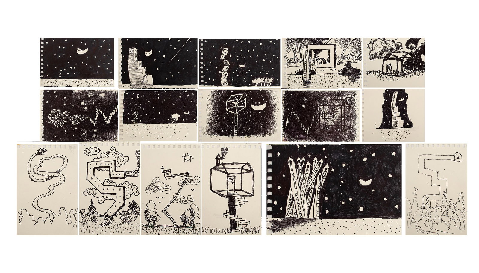 Domenick Capobianco Poet's House Pen and Ink, 16 (1 of 20)