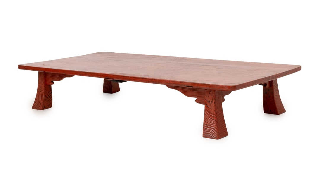 Japanese Red and Black Lacquered Low Table (1 of 9)