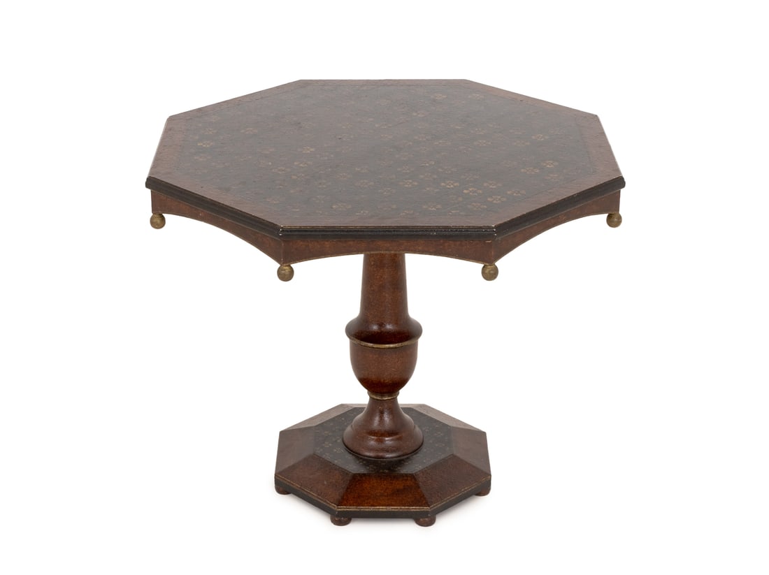 Gothic Revival Painted Wood Octagonal Table (1 of 7)