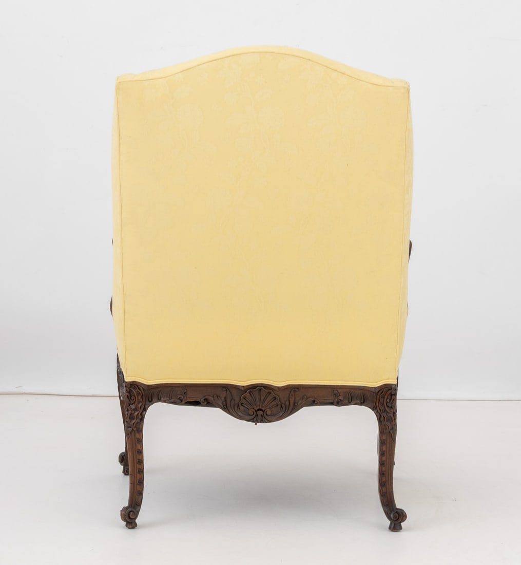 Louis XV Style Carved Walnut Bergere - 7