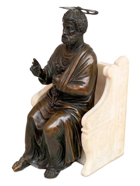 Arnolfo di Cambio "St. Peter" Bronze Sculpture (1 of 6)