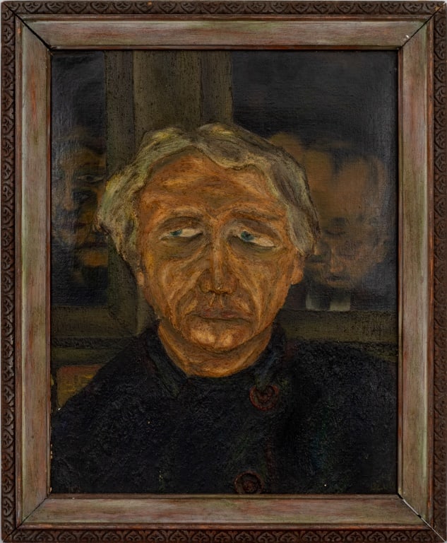 Charles Blum Impasto Portrait of a Man Oil, 1948 (1 of 5)