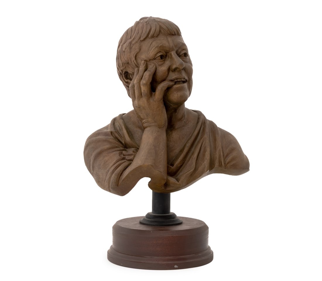 Jay Hall Carpenter Male Figure Bronze Bust, 1993 (1 of 9)