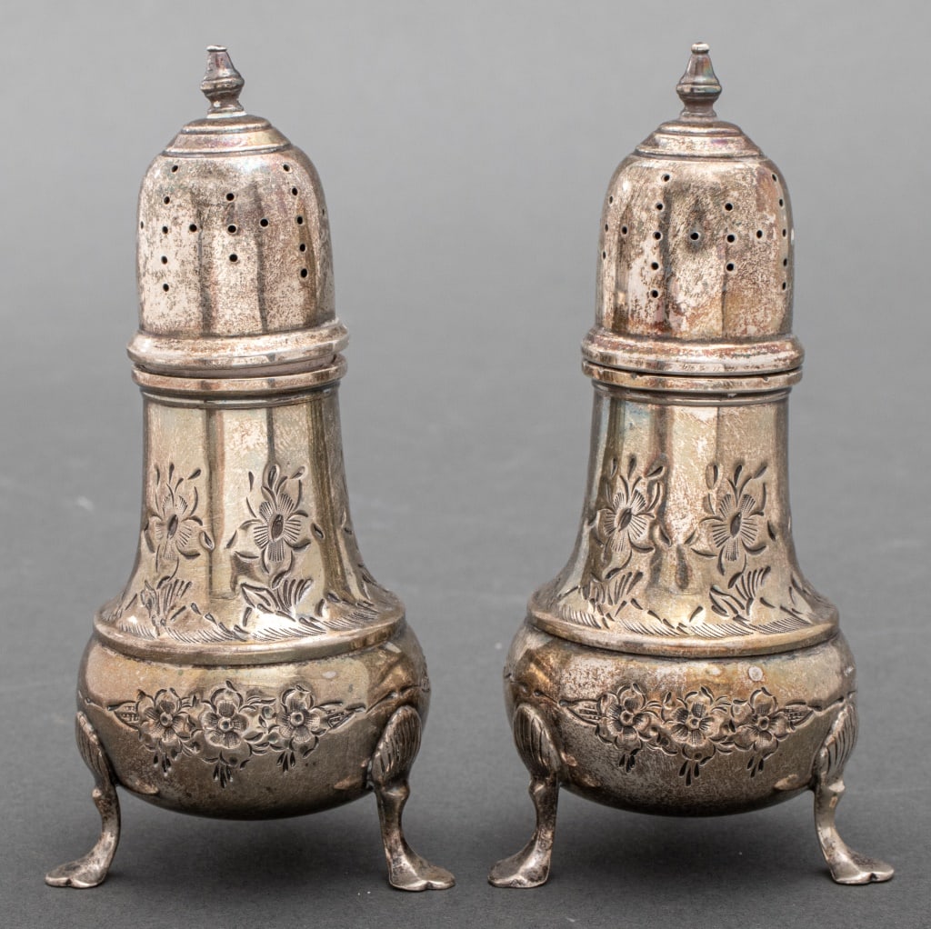 Dunkirk Sterling Salt & Pepper Shakers, Pair (1 of 6)