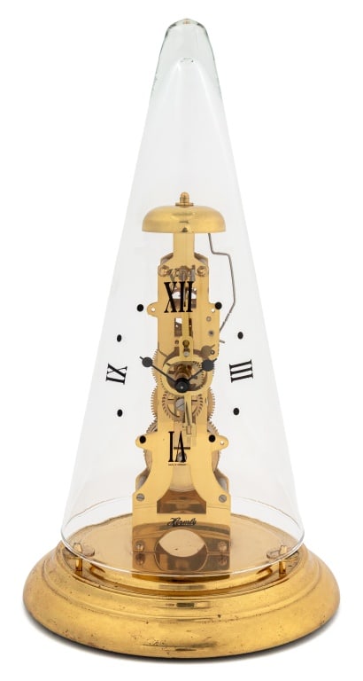 Franz Hermle Leyton Brass Skeleton Clock (1 of 9)