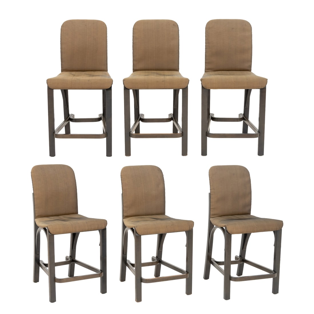 Contemporary Painted Wood Counter Stools, 6 (1 of 8)