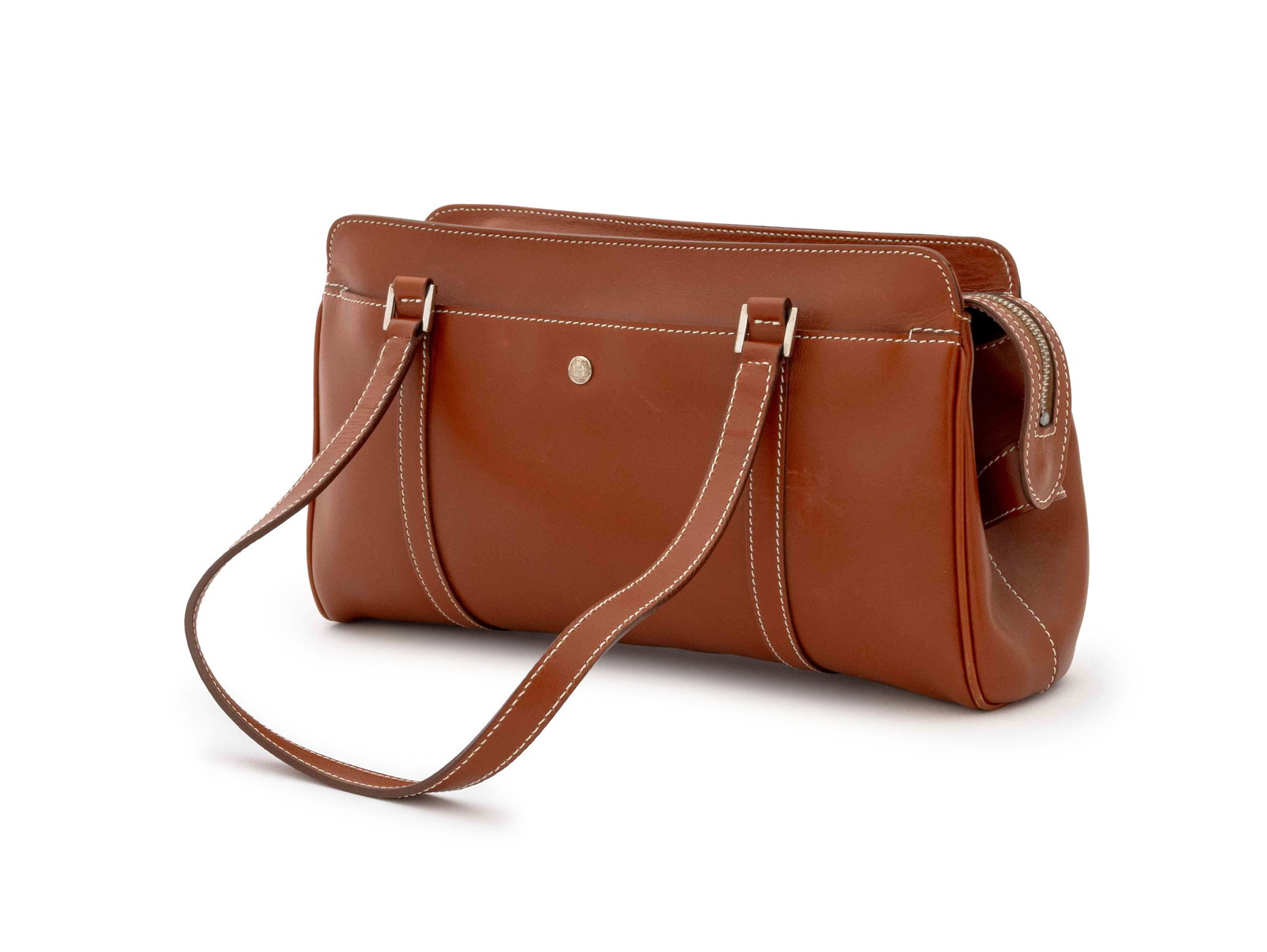 Lambertson Truex Caramel Leather Handbag (1 of 7)