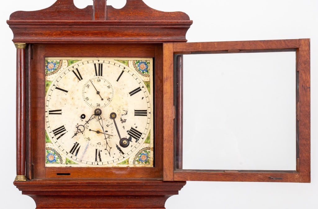 George III Style Oak Longcase Clock, 19th C. - 10