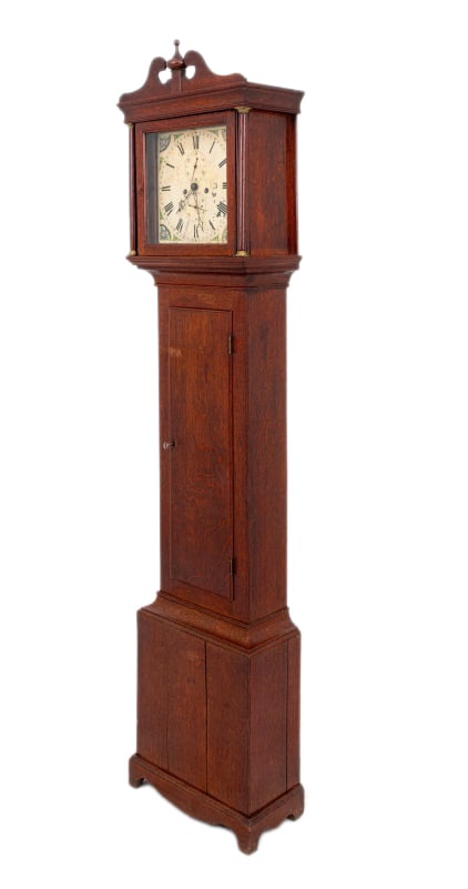 George III Style Oak Longcase Clock, 19th C. - 6