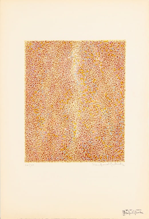 Manfred Schwartz Rivulets in Red Lithograph (1 of 7)