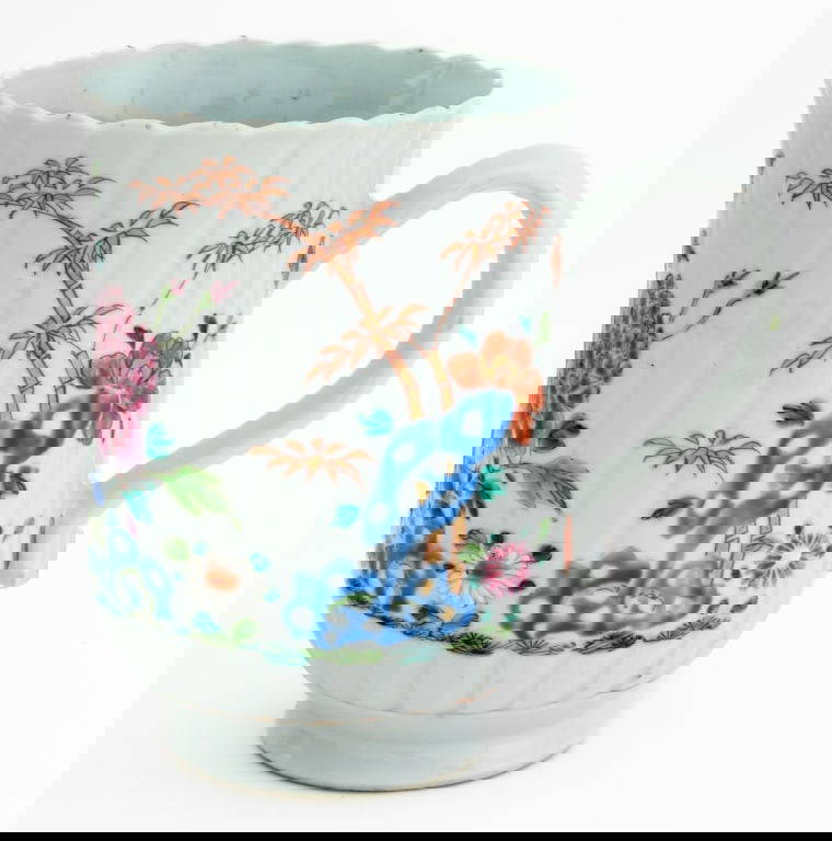 Chinese Export Famille Rose Porcelain Mug, c. 1760